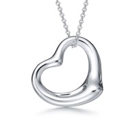 Tiffany & Co Peretti Medium Open Heart Necklace