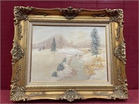 Framed Print, Landscape, Signed Wanda