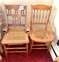 Wood Cane Chairs