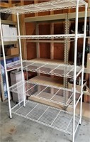 White Metal Shelf Rack