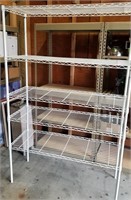 White Metal Shelf Rack