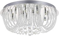 Modern Flush Mount Crystal Chandelier Lighting