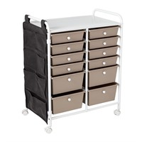 Honey-Can-Do Honey Can Do 12-Drawer Metal Rolling