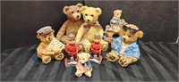 Decorative bears, ployresin, sizes range from 3