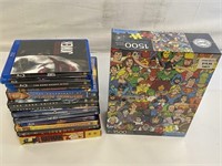 NEW Superhero Puzzle & Superhero DVDS
