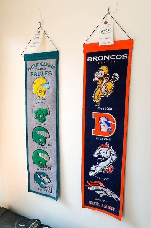 (3) Sports Team Wall Hangings