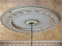 Champagne Large Round Ceiling Medallion 63in