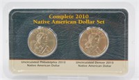 Complete 2010 Native American Dollar Set