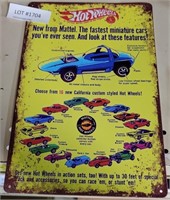 HOTWHEELS TIN SIGN