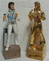 2 Elvis whiskey decanter music boxes