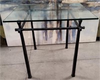 11 - ACCENT TABLE W/ GLASS TOP