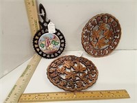 Vintage Enesco Wall Hanging Trivet & CopperShoppe