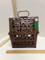 Metal Star Cut Pattern Votive Lantern