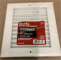 Everbilt Ceiling & Wall Register 8”x6”