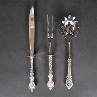 Wallace Sterling Silver Carving Set