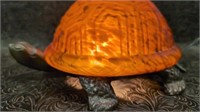 Tortoise Lamp with Amber Shell
