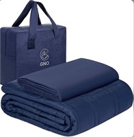 GNO Eighted Blanket/Navy Blue Bamboo Cover