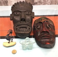 Wooden masks & figurines