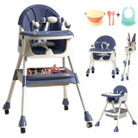INXTAINER 4-in-1 Baby High Chair with Toy Rack  9.