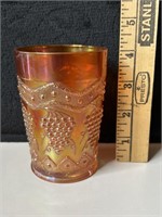 Fenton Marigold Carnival Glass Grape Tumbler