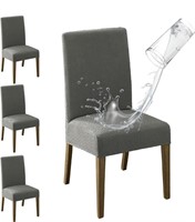 Waterproof Dining Room Chair Covers Set of 4,