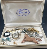 Jewelry Box Of Vintage Jewelry