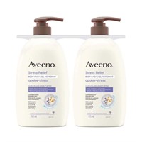 2-Pk Aveeno Stress Relief Body Wash for Dry Skin,
