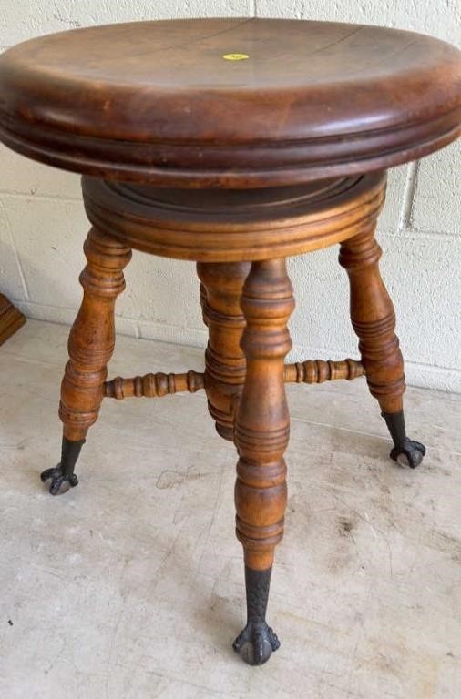 Ball & Claw Victorian Organ Stool