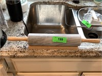 NICE MARBLE ROLLING PIN W STAND