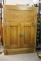 Antique 2-Door Oak Ice Box