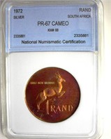 1972 Rand NNC PR67 Cameo S. Africa Silver