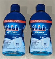 NEW Lot of 2 Finish Jet Dry Rinse Aid 170ml