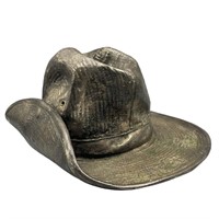 Unique Heavy Bronze Hat Sculpture