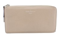 Louis Vuitton Cream Zip Long Wallet