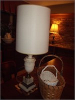 Lamp and Basket Lot
