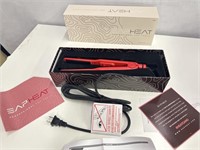 New condition 1/2 inch ceramic flat iron red by