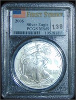 2006 PCGS MS69 Silver Eagle.