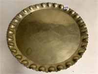 LARGE BRASS SERVING TRAY