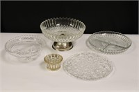 5pc Mixed Vtg Crystal Lot