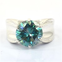 APPR $4500 Moissanite Ring 5 Ct 925 Silver