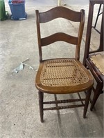 Wooden Chair with Wicker