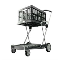 CLAX Collapsible Carts - Folding Trolley (Grey).