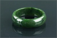 Chinese Fine Green Jade Bangle