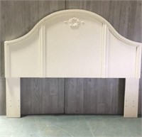 White Wood Full / Queen Size Headboard