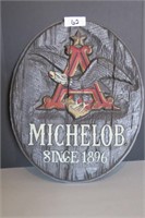 Michelob Beer Plastic Sign 22 x 28"
