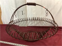 Unique Large Wrought Iron Basket