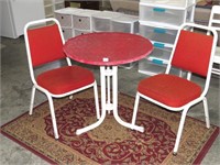 Small Table with (2) Chairs - Table Legs are