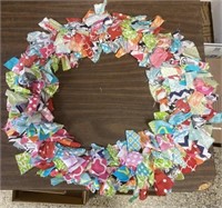 20" Country Patch Quilt Wreath. So neat. Ships