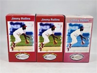 (3) JIMMY ROLLINS BOBBLE HEADS WITH BOX