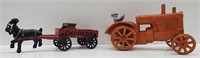 (AD) Vtg Cast Iron Allis Chalmers Tractor